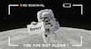make astronaut on the moon logo reveal animation