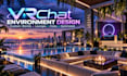 create 3d environment art, vrchat world, 3d game environment and metaverse space