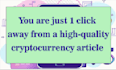 write impactful blogs on cryptocurrency and blockchain
