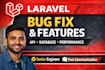 fix laravel backend bugs and API issues professionally