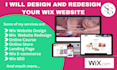 design, develop and redesign your business wix website