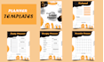 design high quality minimal printable planner pages