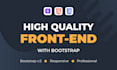 develop responsive frontend with bootstrap