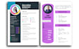 make professional resume design or modern cv template