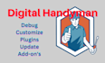 custom, repair, plugins for existing website, digital handyman