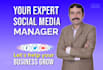 be your social media marketer and content creator