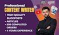 be your SEO content writer, blog writer and article writer