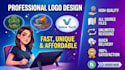 create a modern luxury logo design