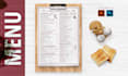 design modern restaurant menu, food, catering, menu board