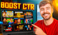 do attractive high CTR clickbait youtube thumbnails design