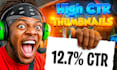 do high CTR clickbait youtube thumbnail design in 3hrs