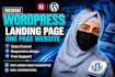 design high converting wordpress landing page