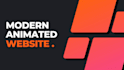 develop an animated website with HTML , CSS and jquery