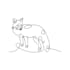 create animation continuous line art design from your animal