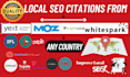 do local SEO citations from brightlocal, yext, and moz