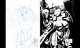 do noir comic book illustration lineart