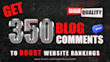 do 350 high quality dofollow blog comments white hat SEO contextual backlinks