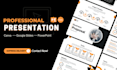 make powerpoint, ppt, canva slides and presentations