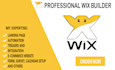 design wix website, landing page, and wix ecommerce store