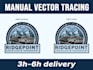 do vector tracing, vector logo, vectorize image