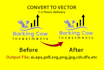do manual vector tracing and convert to vector