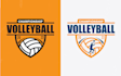 give creative volleyball logo design with new concepts
