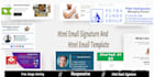 create modern html email signature, clickable webmail, gamil outlook signature