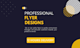 design professional creative flyers