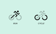 double meaning sport logo design for club or business