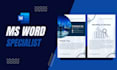 create, format and edit word documents and templates