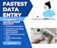 do accurate and fastest data entry expert