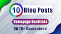high da SEO backlinks domain authority 70 contextual links