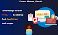 design and fix HTML CSS bootstrap and javascript web pages