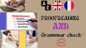 proofread and edit your scientific english or french paper