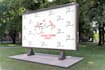 design backdrop step and repeat banner with 3 hours