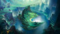 create fantasy landscape concept art