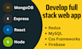make a full stack web application using reactjs, nodejs and mongodb