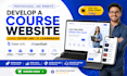 develop a course website using tutor lms or learndash