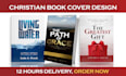 make a clean christian book or religious book cover design in under 24 hours