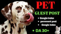 bulk pet guest posts through pet backlinks on pure pet blogs