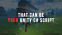 make c sharp script for your unity application