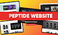 build fda compliant research peptide website with woocommerce on wordpress, wix