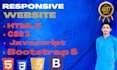 design and fix HTML CSS bootstrap and javascript web pages