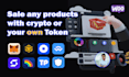 create ecommerce website to accept crypto payments with custom token