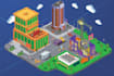 create amazing 3d isometric vector illustration design