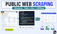 scrape public website tables and directories