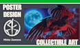 design a striking art poster