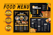 design menu card, food menu, restaurant menu, modern menu