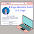 design a responsive small business website in 4 days wordpress, wix, shopify