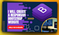 create a stunning responsive HTML CSS bootstrap website